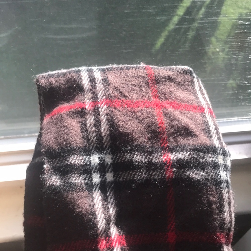brown plaid scarf